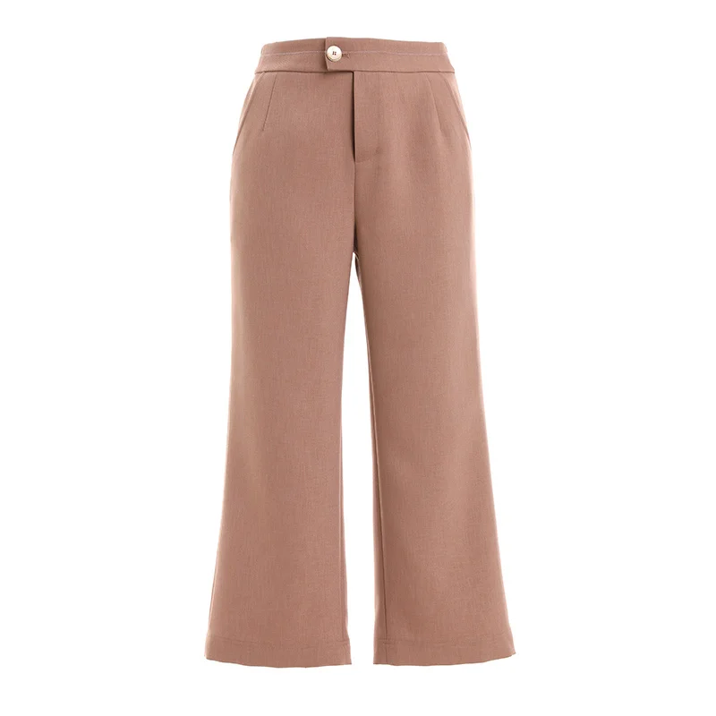 

Gowani Summer Women Casual High Waist Flare Crop Pants