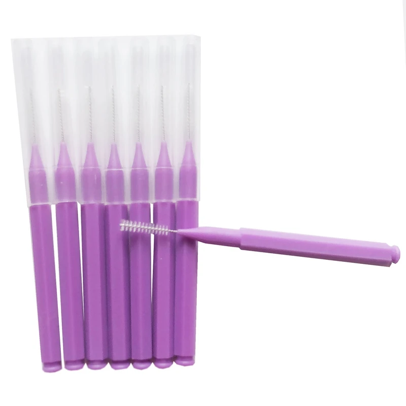 

8Pcs/Set Tooth Floss Oral Hygiene Floss Soft Inter Brush Toothpick Healthy For Teeth Cleaning Oral Care Purple