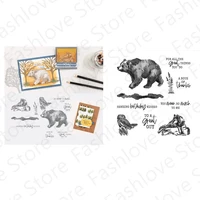 wildlife wonder metal cutting dies and clear stamps for scrapbooking card album photo making crafts stencil 2022 new arrival