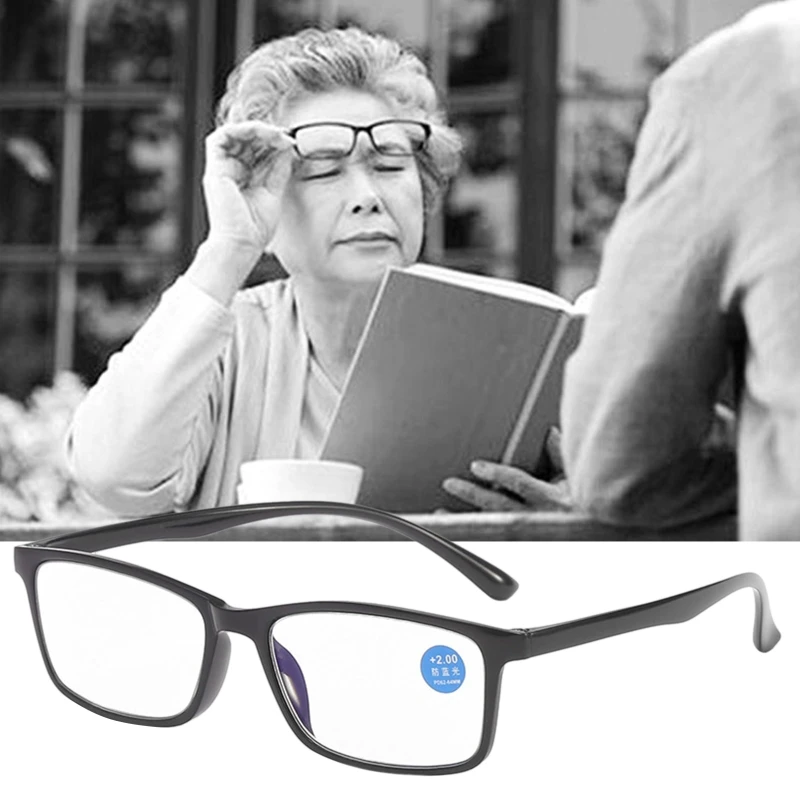 

Anti Blue-Ray Reading Glasses Unisex TR90 Magnifier Eyewear Presbyopic Glasses