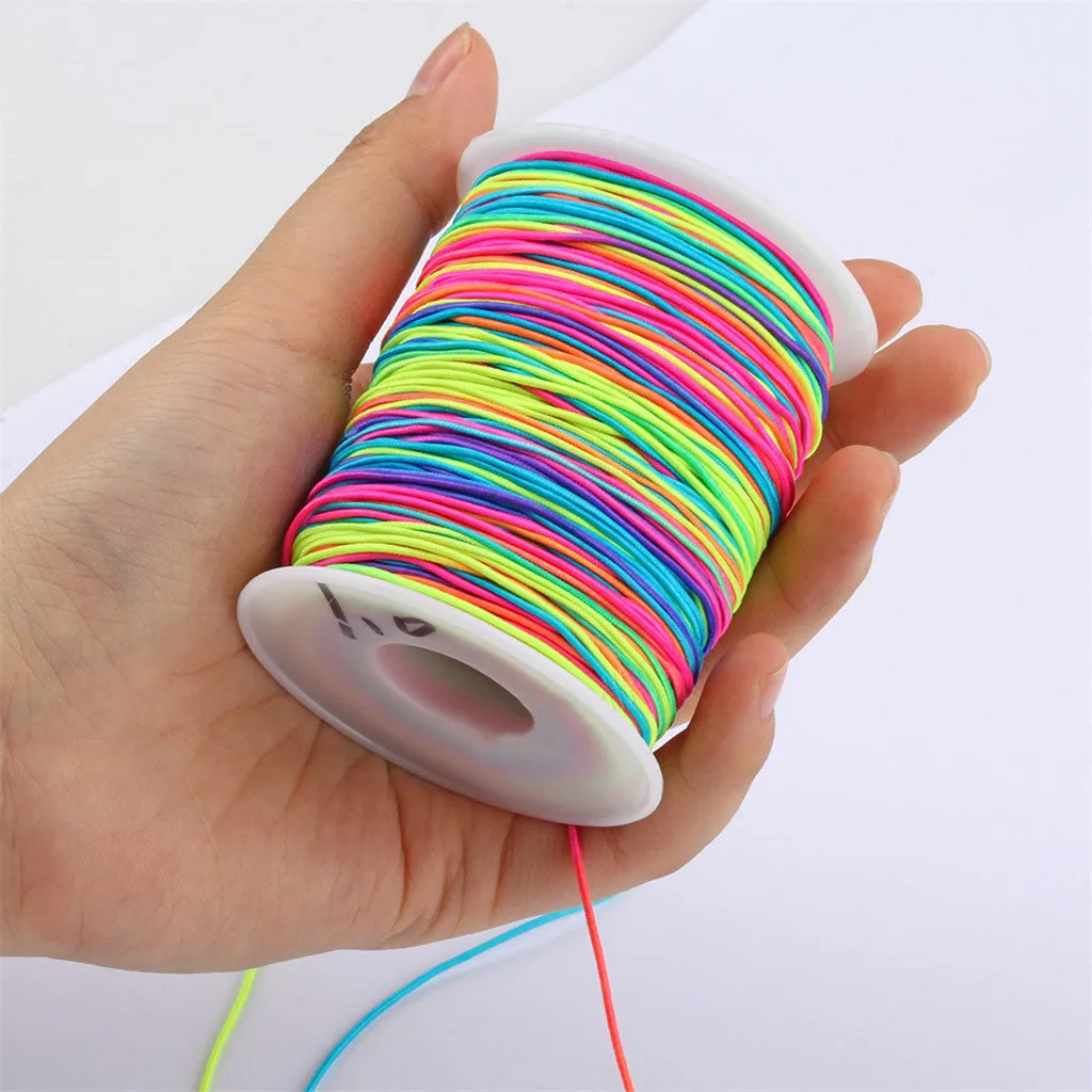DIY эластичная лента многоцветная ширина 1/1.2/1.5 мм самодельная веревка для шитья