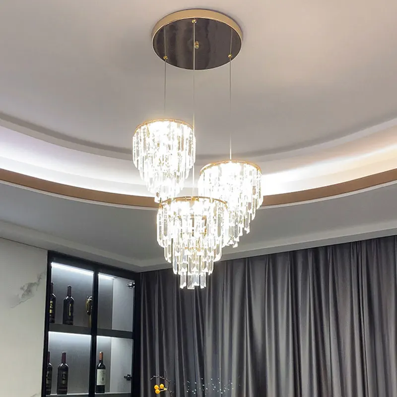 

Modern Crystal Chandelier Restaurant Dining Room Bar Chandelier Ceiling Decoration Dinning Room Lights Pendant Light