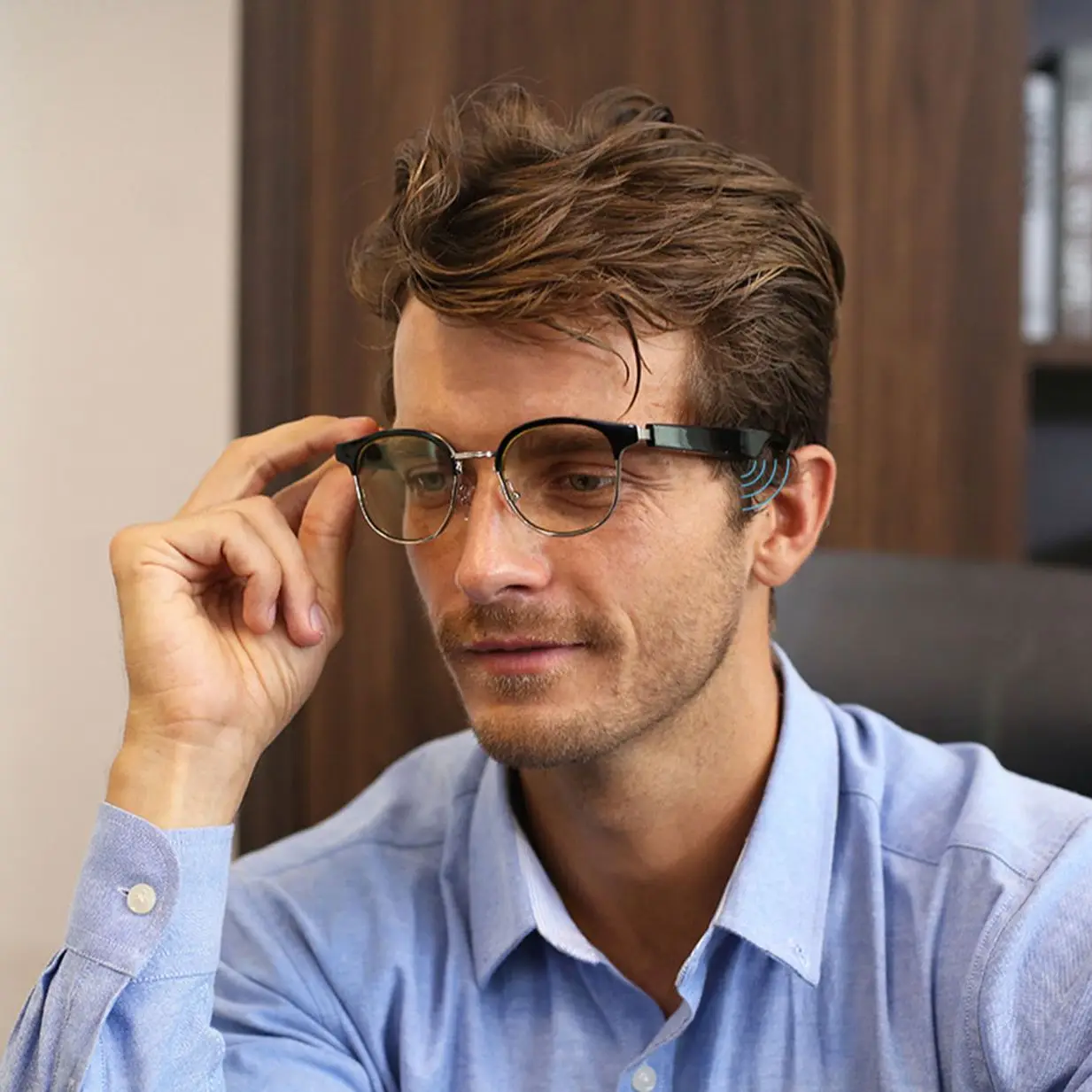 2021 New Smart Glasses Wireless BT 5.0 Hands-Free Calling Music Audio Sport Headset Eyewear Intelligent Eyeglasses For iPhone enlarge