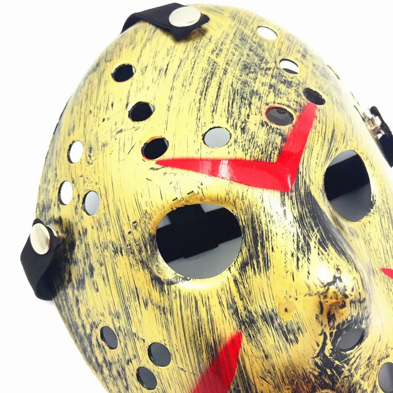 Мужская маска ужасного хоккейного фильма на Хэллоуин и Рождество 2021 года белого цвета с пропитанной текстурой для вечеринок женщин в маскарадных костюмах.