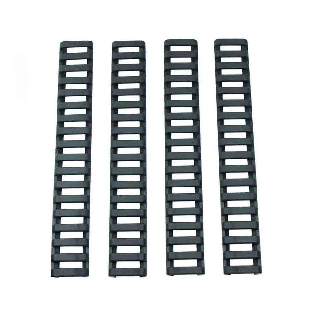 

Тактический пластиковый чехол для направляющей 4 шт., в форме рыбьей лестницы, 3 цвета, термостойкий чехол для направляющей лестницы, Пикатин...