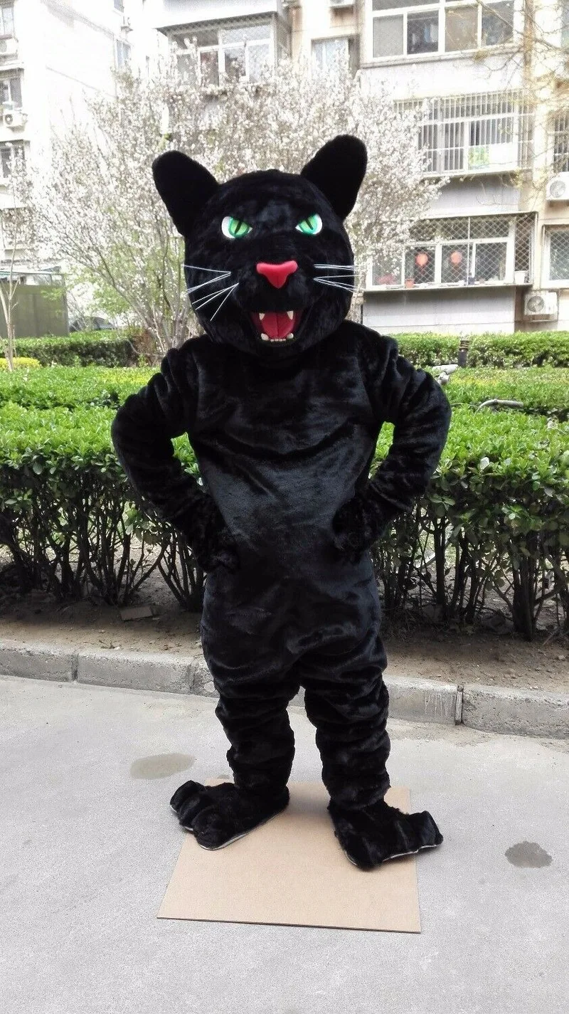 

Panther Mascot Costume Suit Cosplay Party Game Dress Outfit Halloween Fancy Gift Apparel Cartoon Character Birthday Clothes Gift