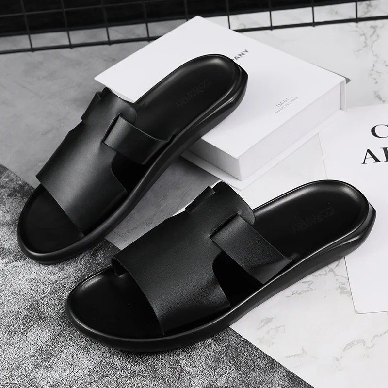 

Beach Sandals Mens Closed Toe Sandals Casual Shoes Hot Sale Men Beach Male Sandal For 2020 Massage Summer Comfortable Breathable