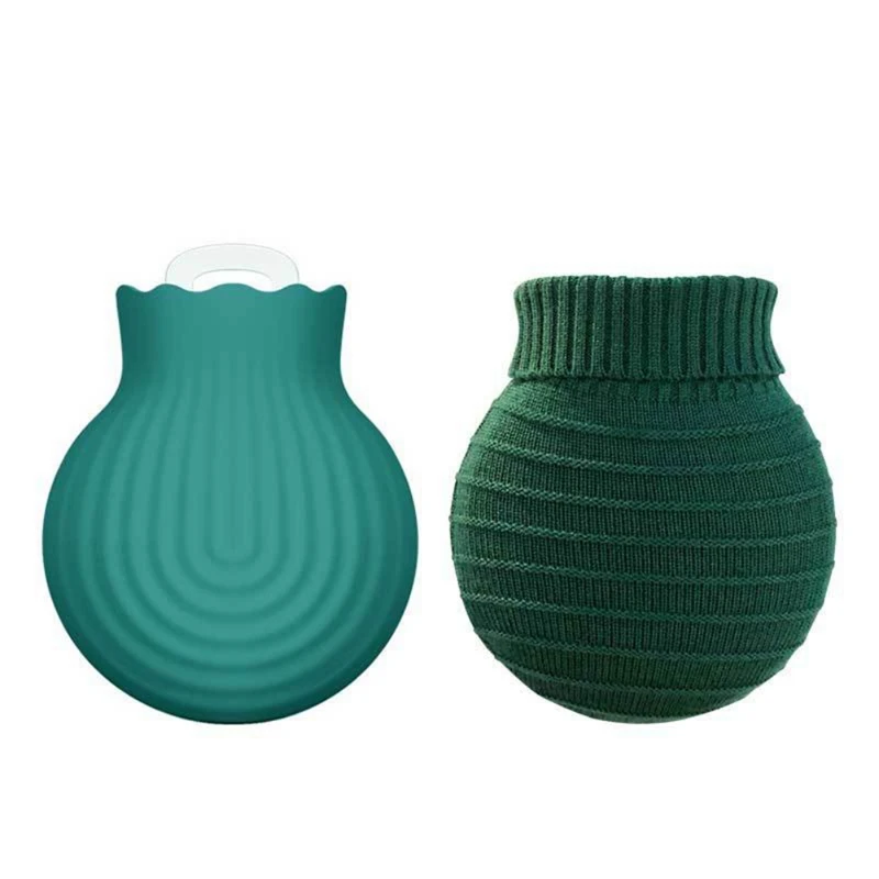 Pine forest green S Силиконовая бутылка для горячей воды, впрыска воды, грелка для рук, горячий компресс, бытовая безопасность, Взрывозащищенная грелка - Цвет: Pine forest green S