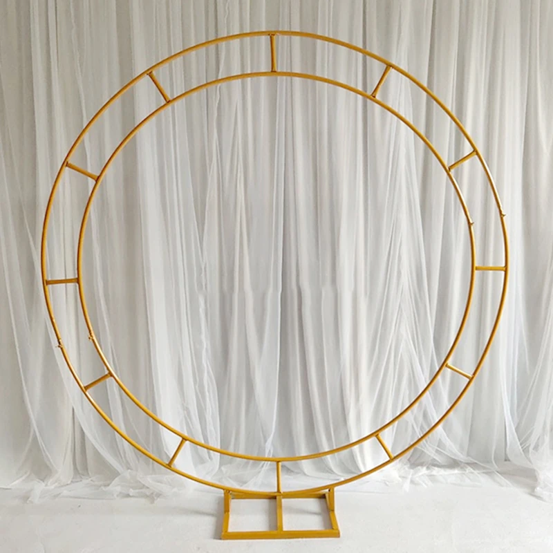 Оригинальный свадебный реквизит кованое железное кольцо арки фон цветы рамка