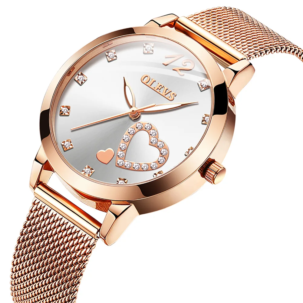 

Ladies Waterproof Steel Band Quartz Watch Luminous Hands