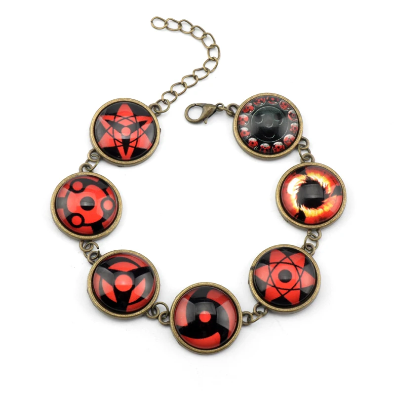Новый Модный Браслет Аниме Шаринган для подростков подвеска с драгоценными