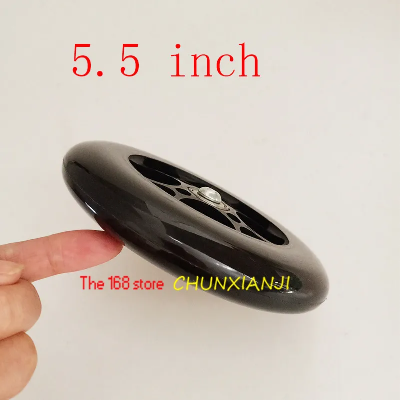 Высококачественные 5 дюймовые однотонные колеса из ПУ 140 мм 1/2 для электрических