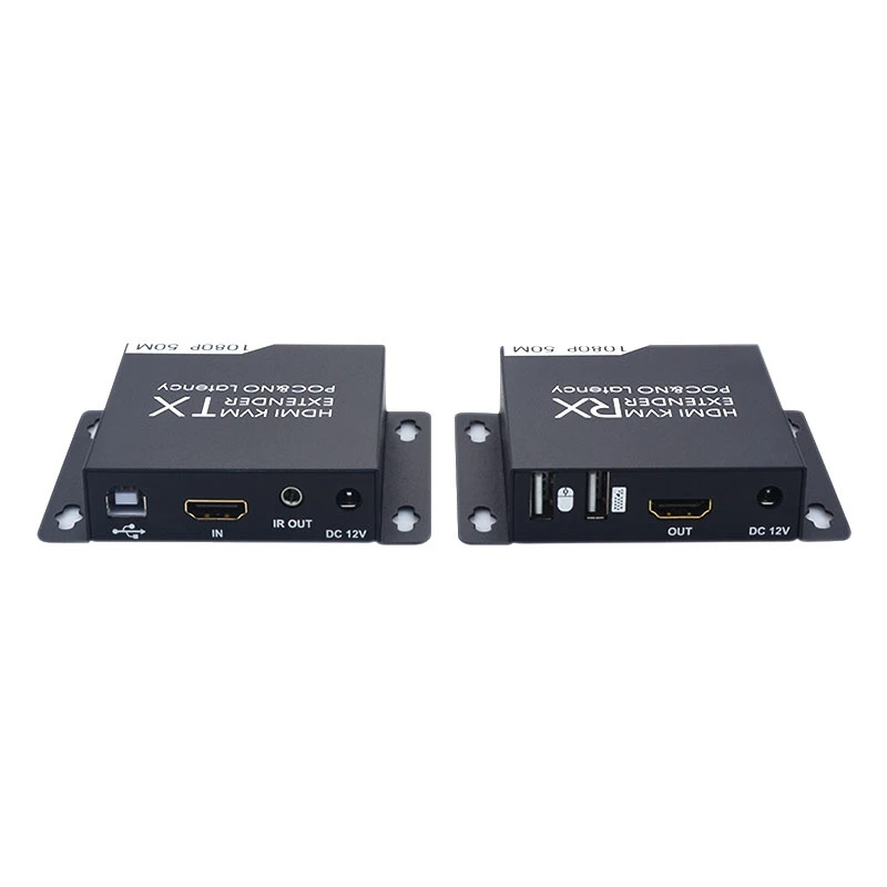 Удлинитель KVM HDMI 50 м HD 1080P CAT6 CAT6A CAT7 TX и RX ИК пульт дистанционного управления