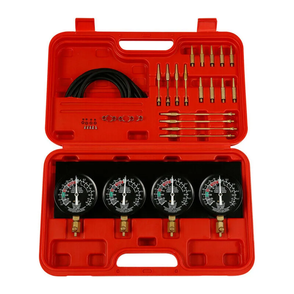 

Fuel Vacuum Carburetor Carb Synchronizer Carb Sync 4 Gauge For XJ XS TCMT Fuel Vacuum Carburetor Synchronizer Carb