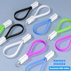 USB-кабель типа C для ключей, портативный шнур для быстрой зарядки смартфонов iPhone 12, Xiaomi 11, 10, Huawei P40, Samsung