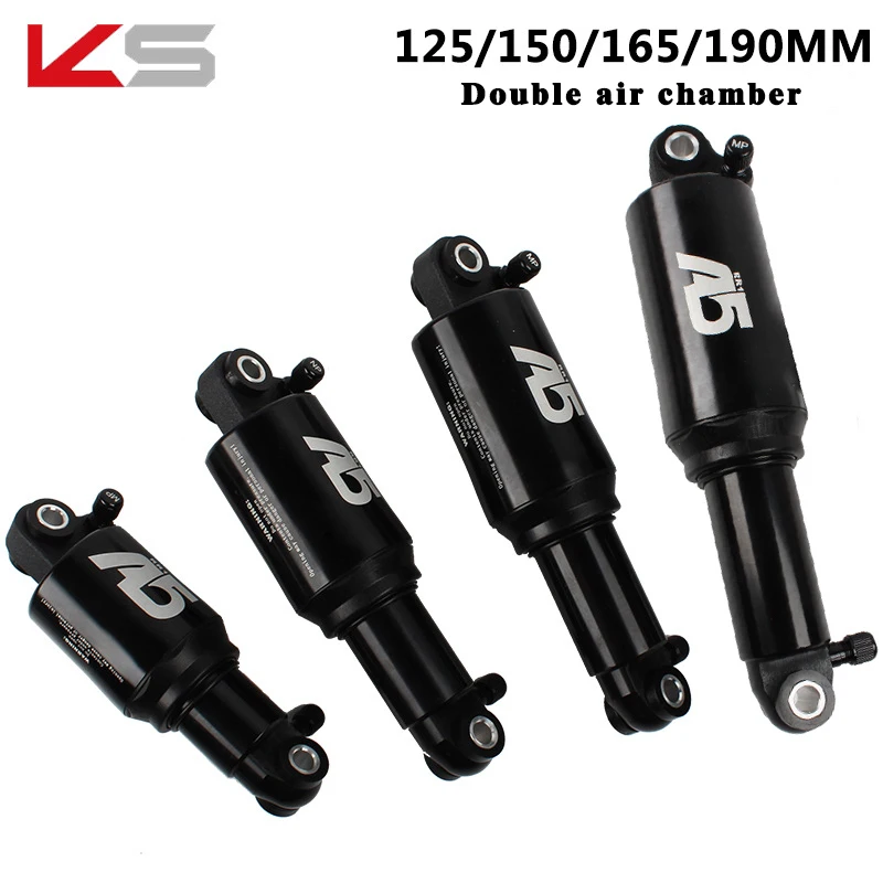 KS A5 горный велосипед двойной воздушный Задний амортизатор 125/150/165/190 мм для MTB