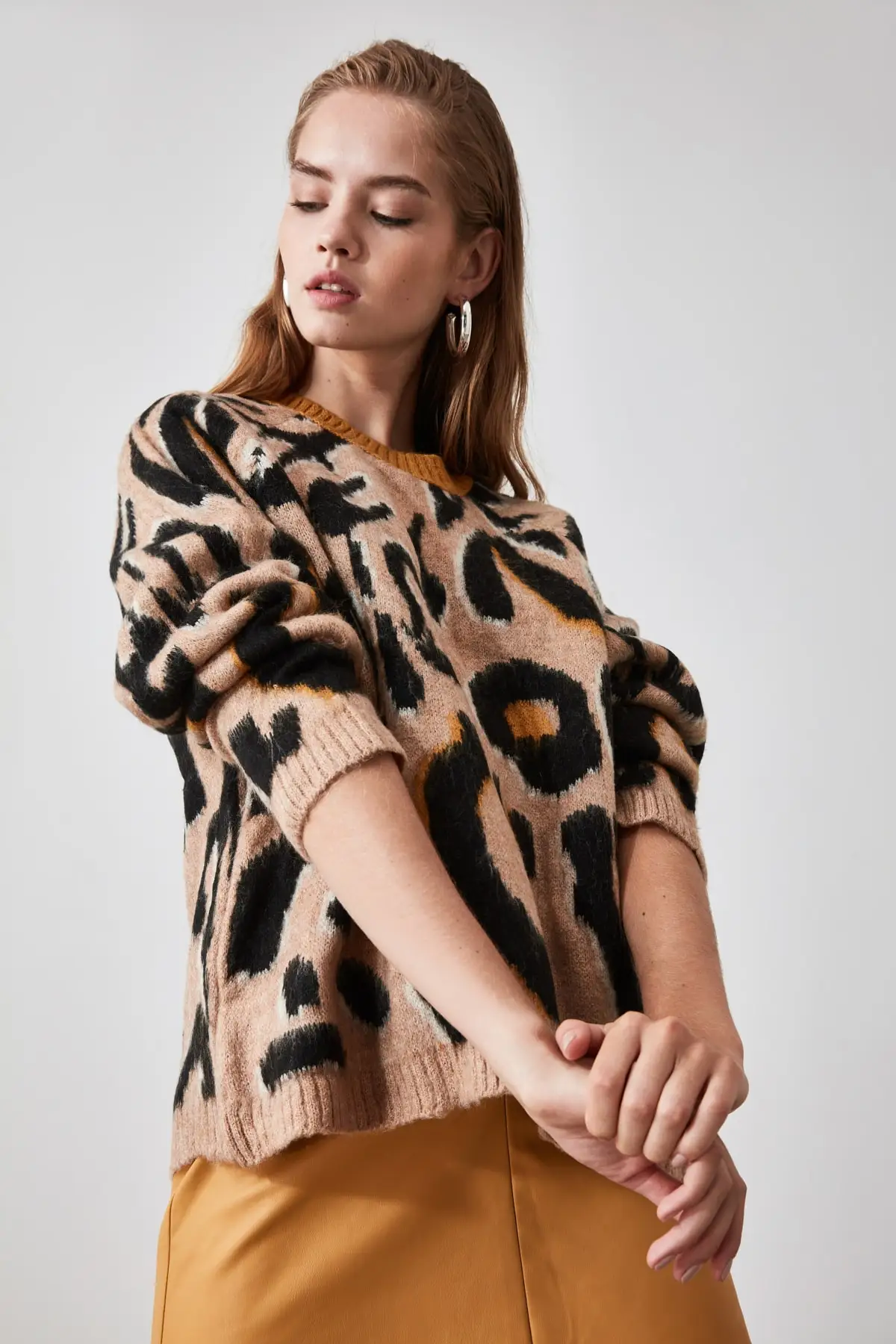 Трикотажный свитер с горчичным узором TWOAW20KZ0777 |