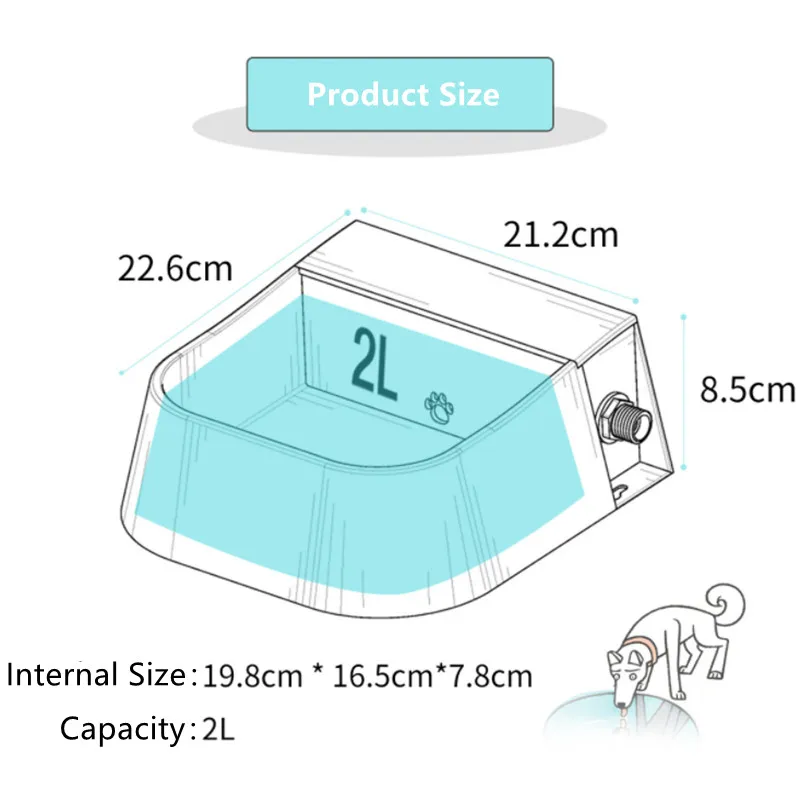 

Pet Automatic Waterer Dog Water Bowl with Floating Valve Auto Water Storage Drinker for Dogs Cats Chickens Rabbit Pets Supplies