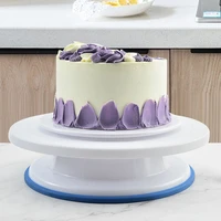 10 inch rotating anti skid cake turntable diy round cake stand cake decorating tools cake rotary table kitchen baking tools