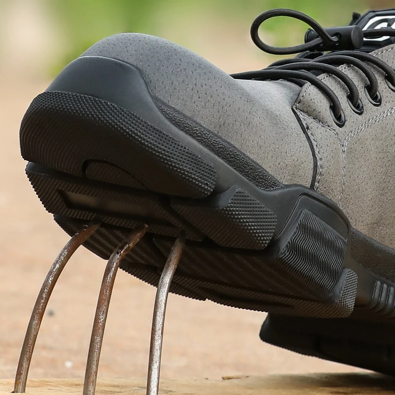 

Men's Safety Shoes Anti-piercing Breathable Wear-resisting Anti-skid And Safety Shoes Steel Toe Workwear Shoes