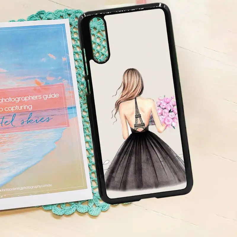 

Fashion girl dress Phone Case PC for iPhone 11 12 pro XS MAX 8 7 6 6S Plus X 5S SE 2020 XR