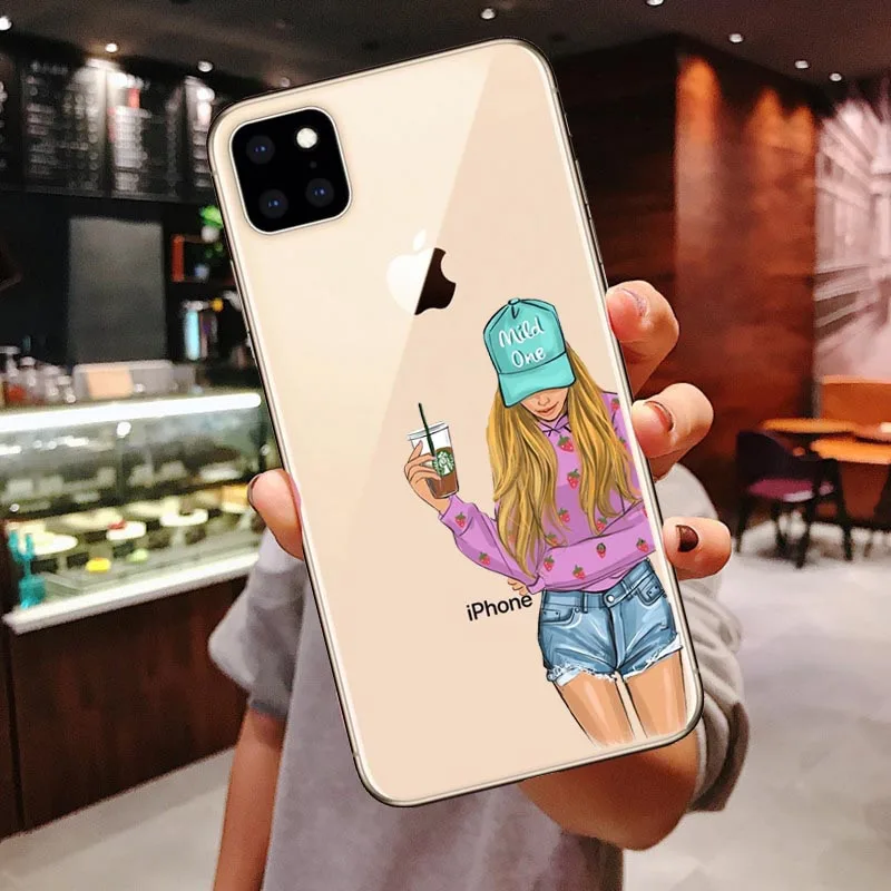 Силиконовые чехлы для телефонов для девочек Bff Best Friends Forever для iPhone 11 Pro Max Xs 6 6S 7 8 Plus X XR XS MAX 5S SE 5 задняя крышка чехол - Цвет: TPU