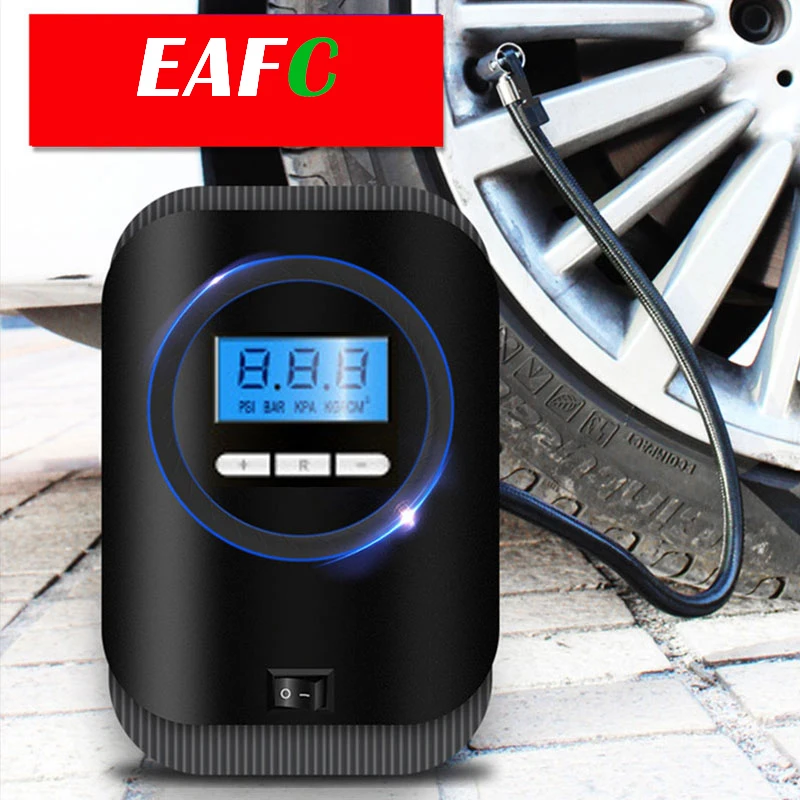 Цифровой насос для накачивания шин портативный автомобильный компрессор 12 В