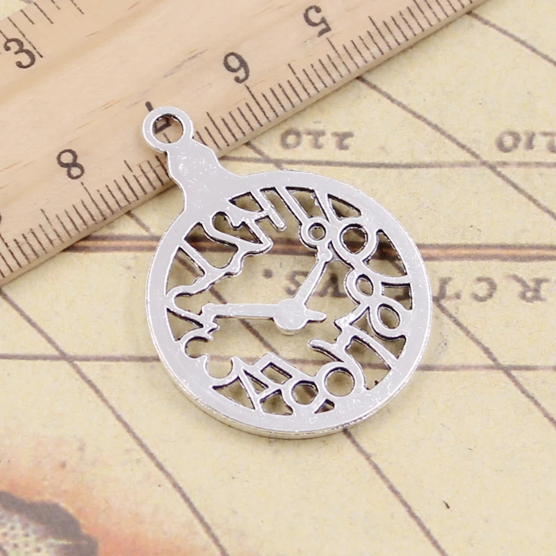 

10pcs Charms Pocket Watch 39x29mm Tibetan Silver Color Pendants Antique Jewelry Making DIY Handmade Craft Pendant