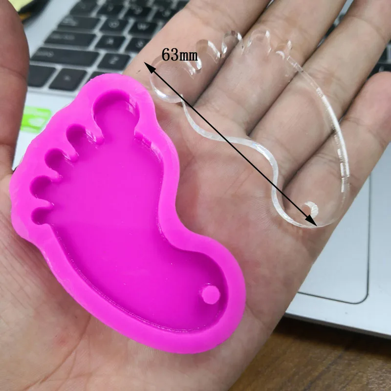 Маленькие ножки силиконовые формы для выпечки DIY полимерный брелок женских