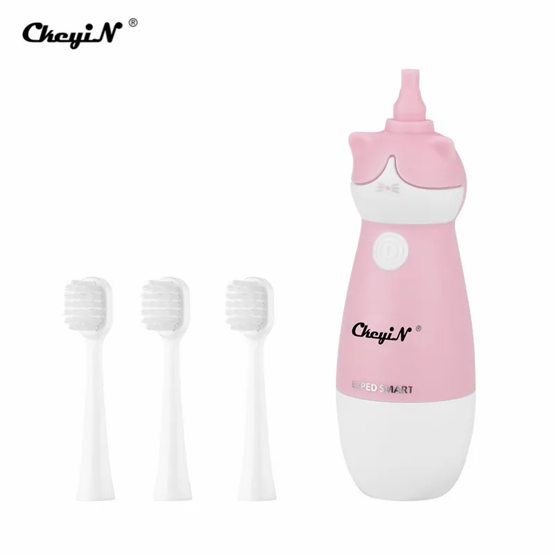 

Durable Intelligent Vibration Toothbrush Electric Cordless Toothbrush Super Soft Bristle with 2 Replacement Heads For Kids