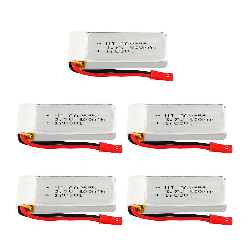 Аккумулятор Lipo 3 7 в 800 мАч 802555 для Syma X54HC X54HW X56W TK110HW JXD509 509W 509G V686 H12C запасные части