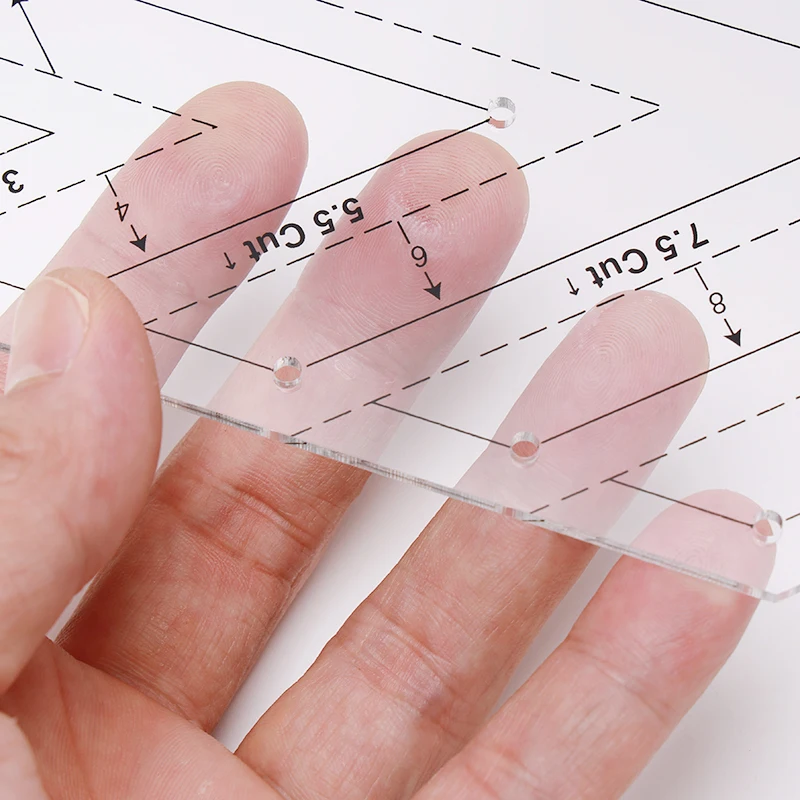 

1Pcs Patchwork Ruler Quilting Rule Transparent Acrylic Measuring Rulers Yardstick Cloth Cutting Rulers DIY Sewing Tools 4 Styles