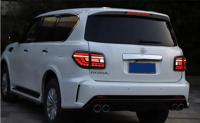 Автомобильный Стайлинг светодиодный фонарь для Nissan Patrol Y62 2012-2018 задние фонари