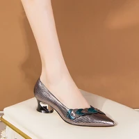 women sexy high quality blue pu leather pointed to high heel shoes for night club cute sweet party heel pumps ae 60