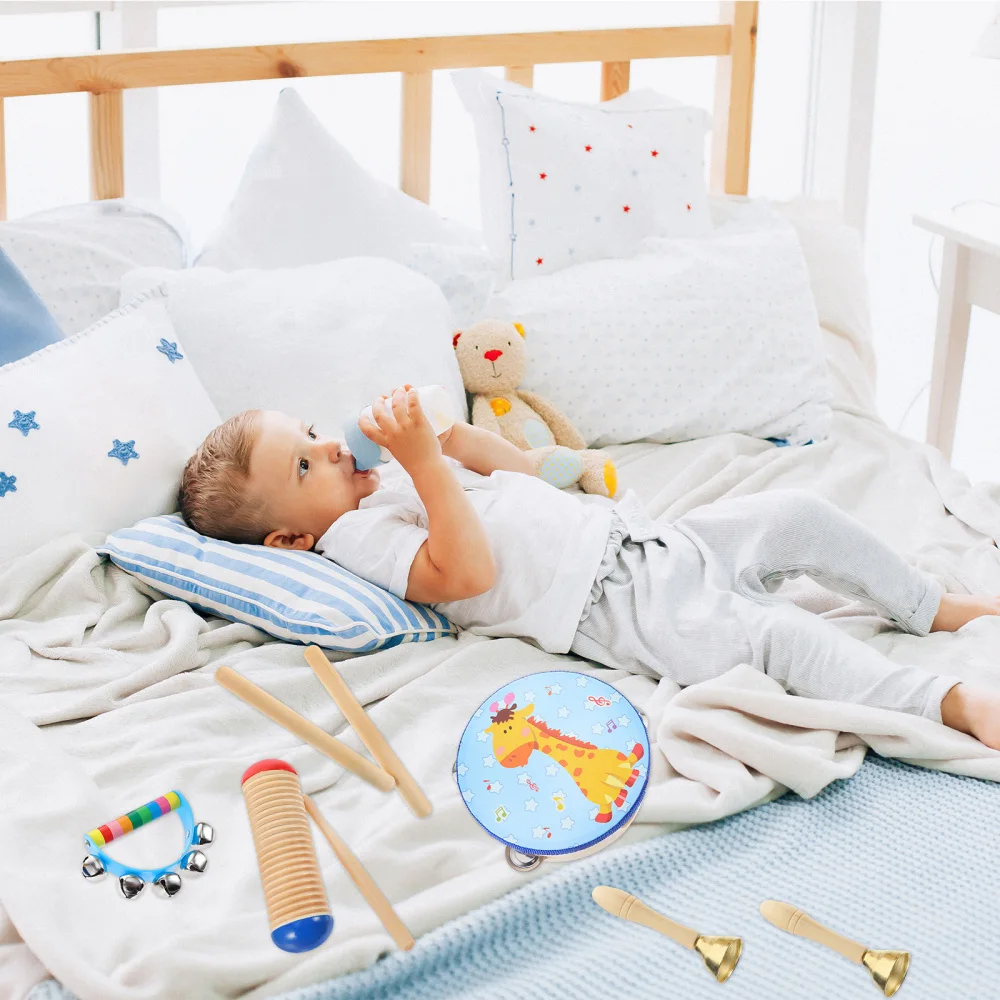 

22pcs Percussion Instruments Set Boy Pattern Wooden Toys for Infant Baby