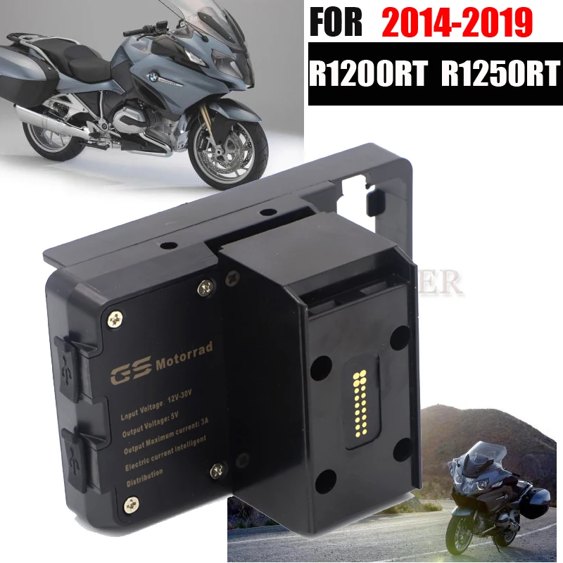 Мотоцикл зарядка через USB мобильный телефон навигации кронштейн для BMW R1200RT R1250RT