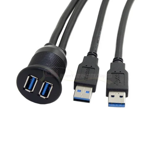 Водонепроницаемый Удлинительный кабель с USB 3,0 для монтажа на приборную панель