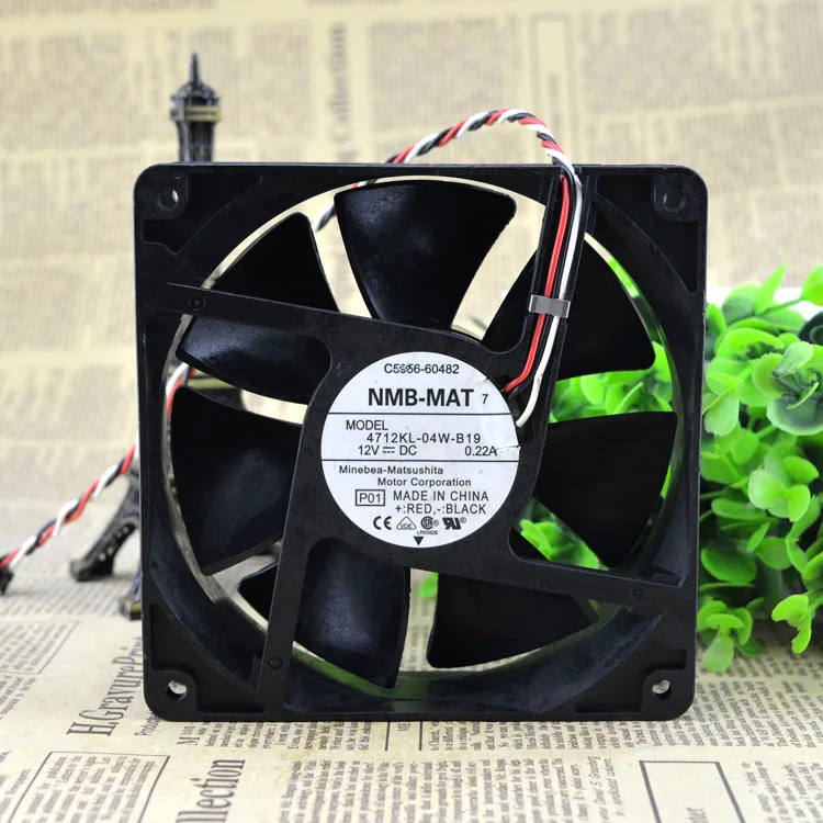 Новый 12032 4712KL-04W-B19 12V 0.22A защиты электродвигателя Вентилятор охлаждения |