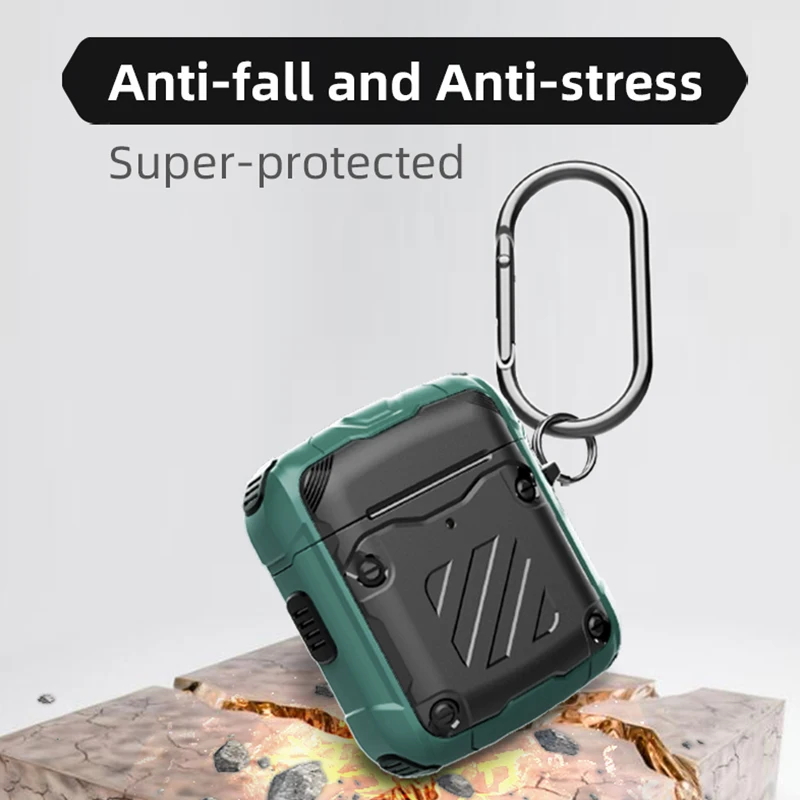 

Cover For Airpods 3 Pro Case TPU PC Anti-fall Cover For Apple AirPods 3 2 1 Pro Case Accessories Wireless Earphone With Keychain