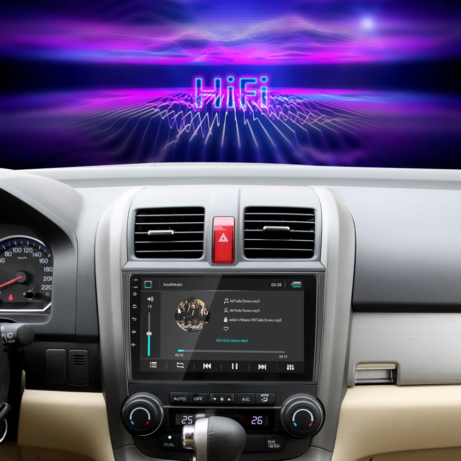 Jansite " Car Android радио для Хонда сrv CR-V 2007 2008 2009 2010 2011 мультимедийный проигрыватель навигации gps 4G WI-FI ips экран