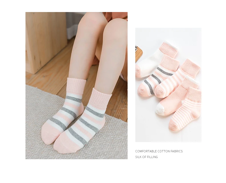 Хлопковые носки Осенние мягкие милые с мультяшным рисунком для девочек 2019