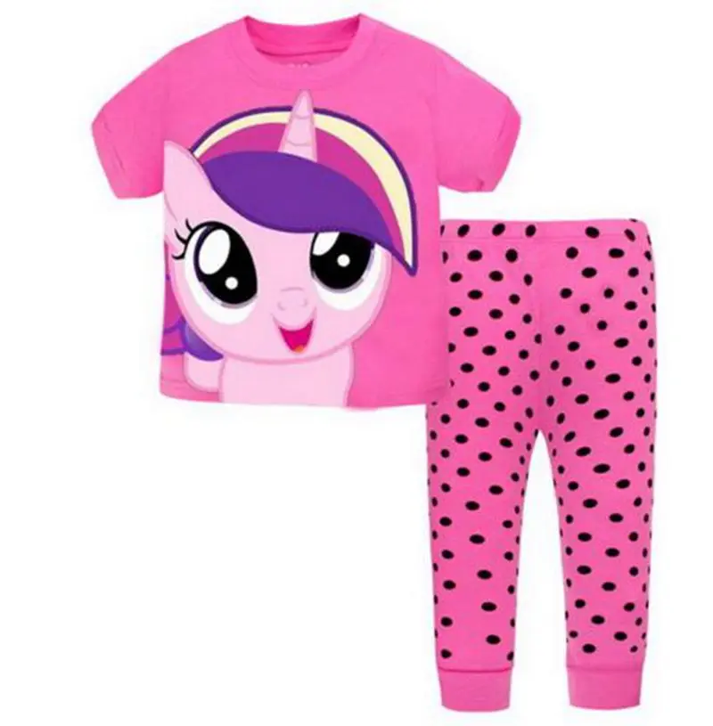New Cartoon Baby Kids Girls cotton pajama sets Princess pajamas children homewear children's home clothes nightclothes | Детская