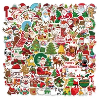 100pcs new christmas sticker suitcase notebook water cup guitar diy holiday sticker cute stickers laptop skin toys for girls
