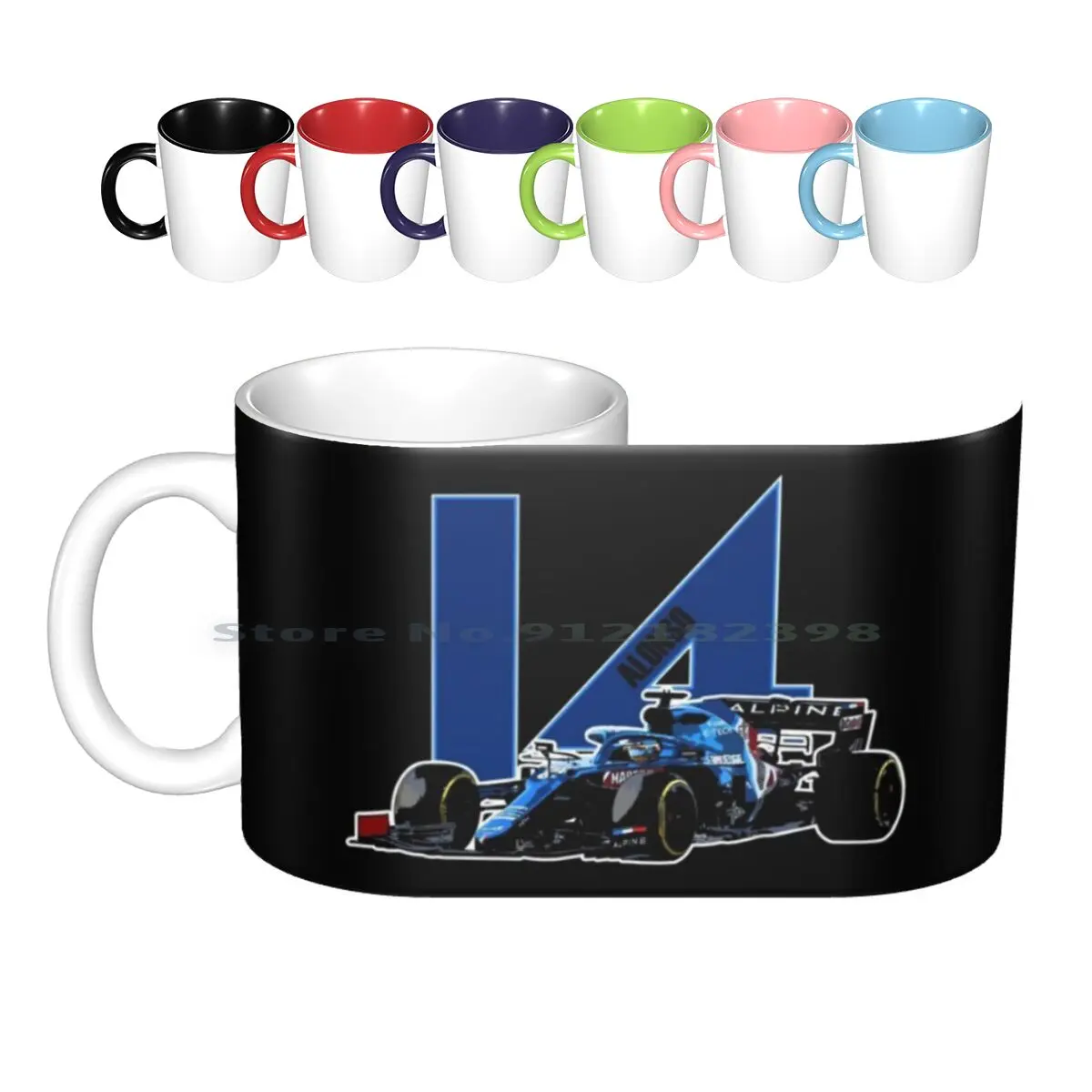 

Керамические кружки Alonso 14 A521, кофейные чашки, кружка для молока и чая, Горный мотоцикл, гоночный чай Гран-при, спортивный мотор, гоночный Ферн...