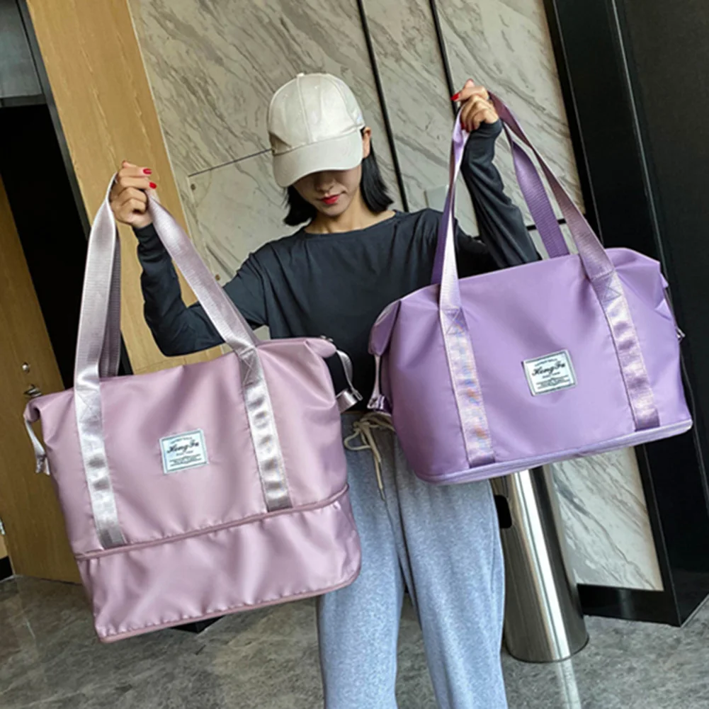 

Сумка-тоут женская спортивная, для фитнеса и путешествий, водонепроницаемая, в стиле пэчворк