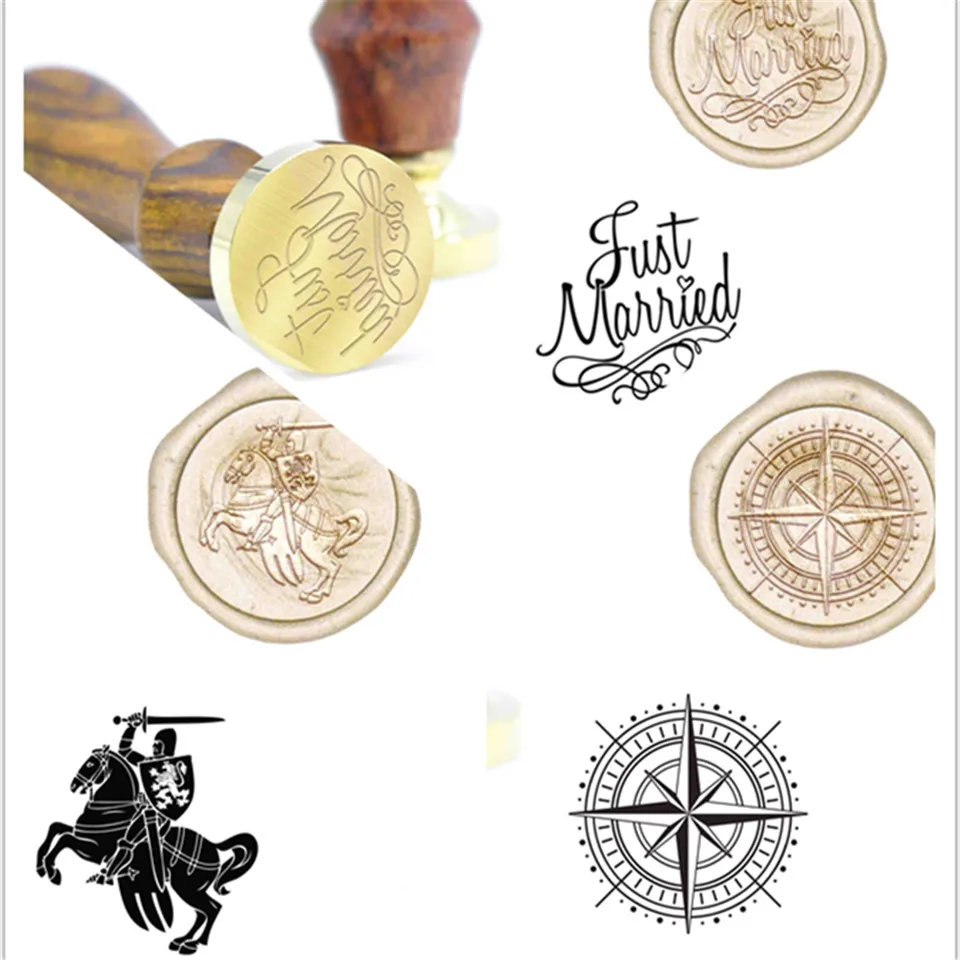 Молодожены приветствие Набор восковых печатей с B79 специальная печать воск марки