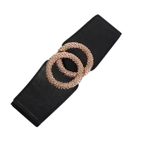 wide elastic stretch cummerbunds strap for women fashion metal buckle corset belt ladies dress decorative belt clothes accessory
