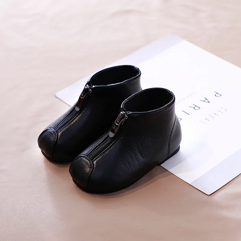 Осень и зима 2020 новые детские ботинки обувь для прогулок на плоской подошве