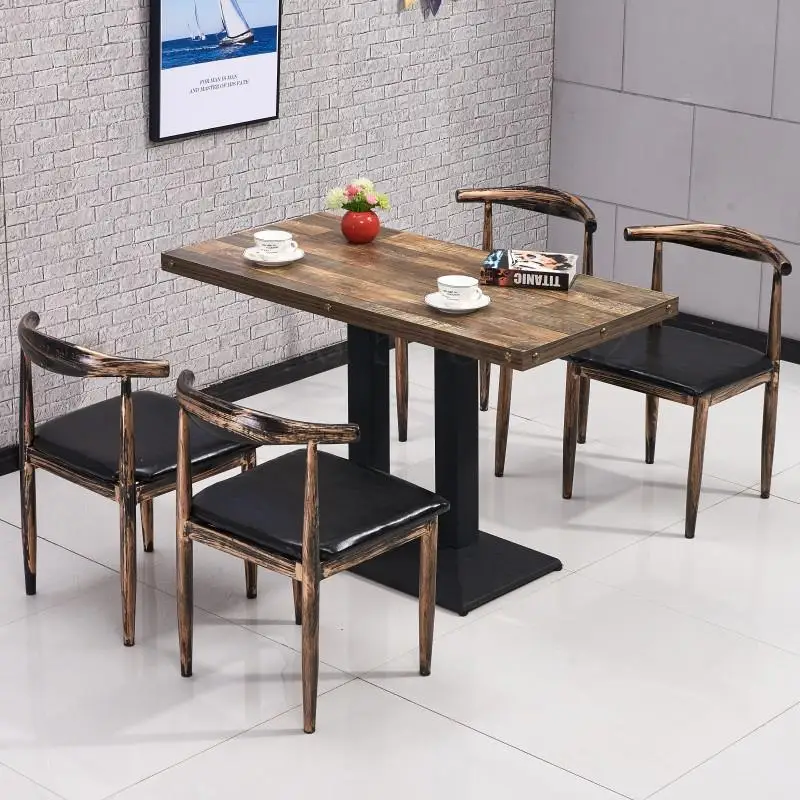 Стол для заведения быстрого питания и стул сочетание закуска чай с молоком