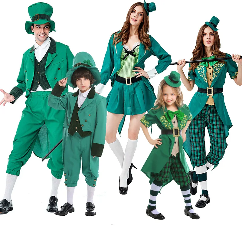Костюм для мальчиков Leprechaun День Святого Патрика Хэллоуин Ирландия парад